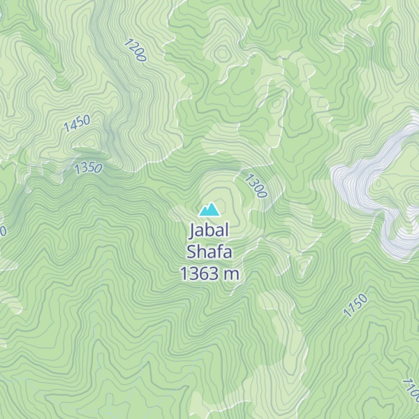 Map of Jabal Shafa