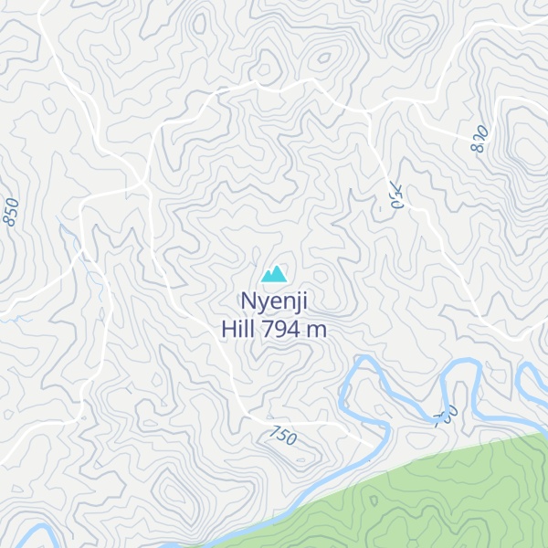 Map of Nyenji Hill