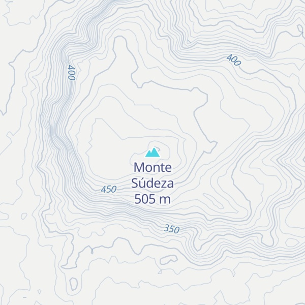 Map of Monte Súdeza