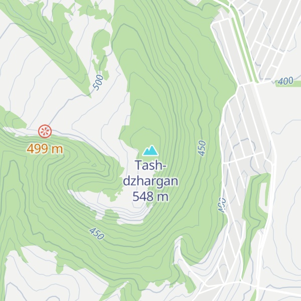 Map of Tash-dzhargan
