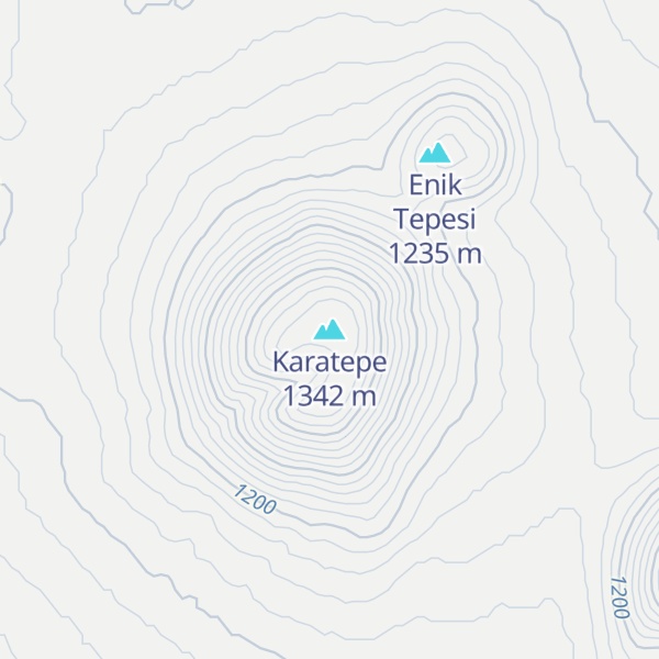 Map of Karatepe