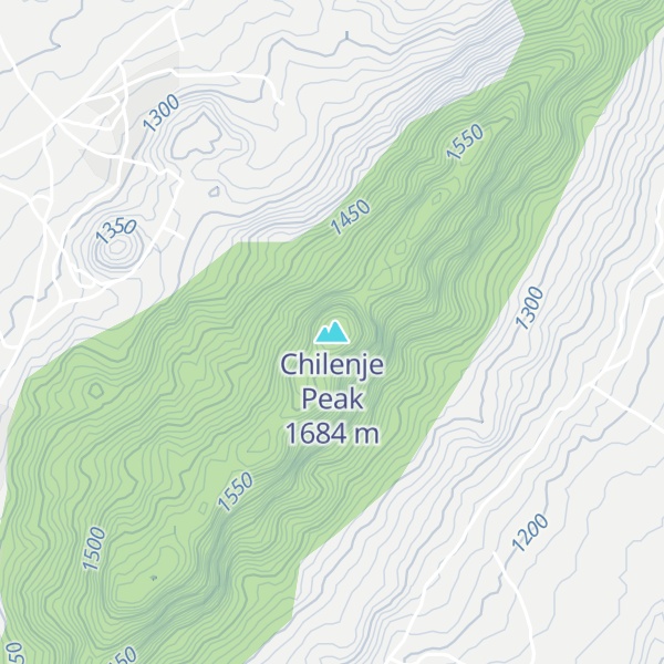 Map of Chilenje Peak