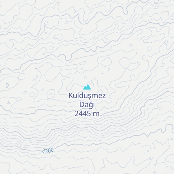 Map of Kuldüşmez Dağı