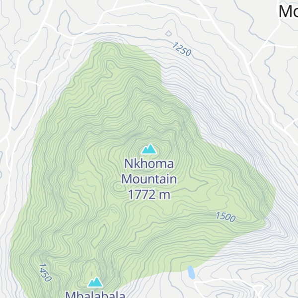 Map of Nkhoma Mountain