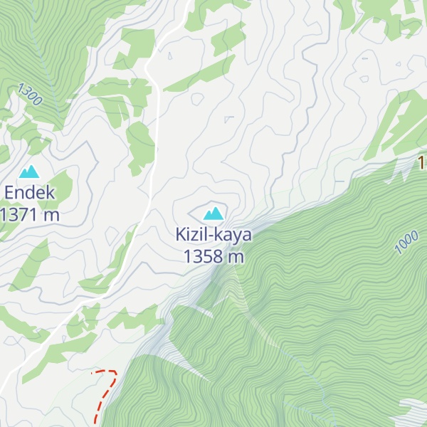 Map of Kizil-kaya