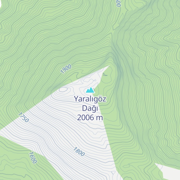 Map of Yaralıgöz Dağı