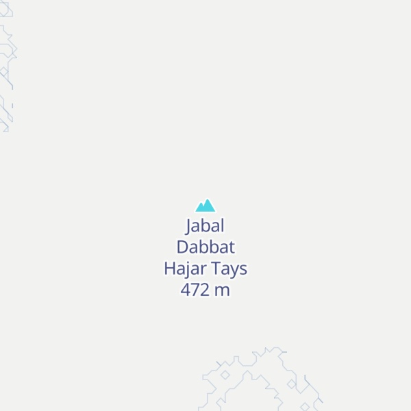 Map of Jabal Dabbat Hajar Tays