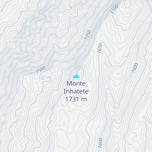 Map of Monte Inhatete