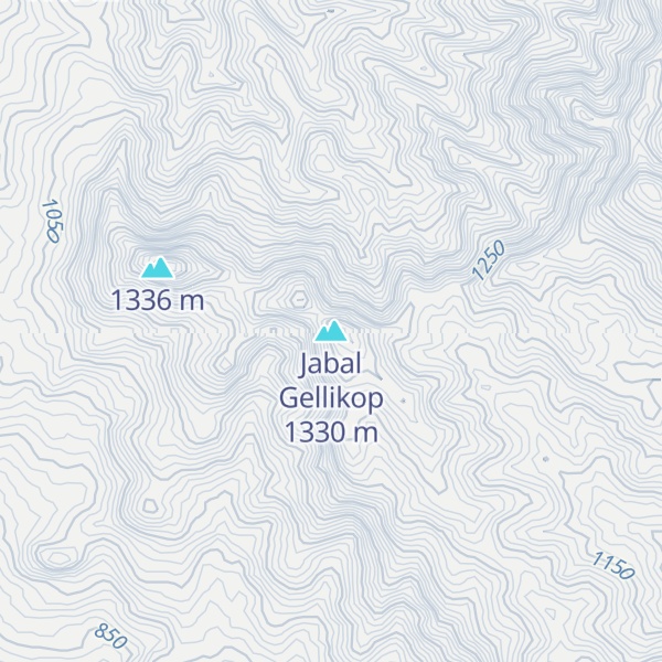 Map of Jabal Gellikop