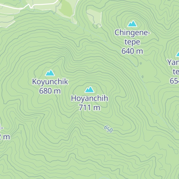Map of Hoyanchih