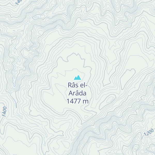 Map of Râs el-Arâda