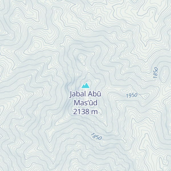Map of Jabal Abū Mas‘ūd
