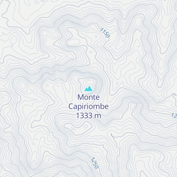 Map of Monte Capiriombe