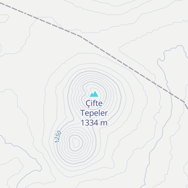 Map of Çifte Tepeler