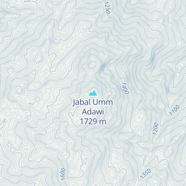 Map of Jabal Umm Adawi