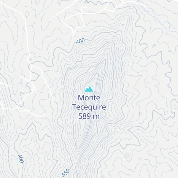 Map of Monte Tecequire