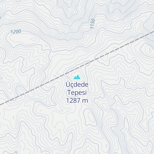 Map of Üçdede Tepesi