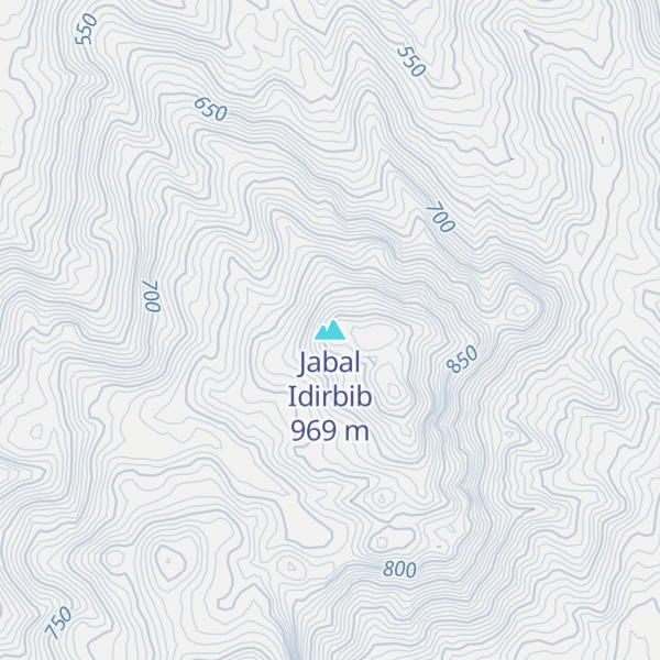 Map of Jabal Idirbib