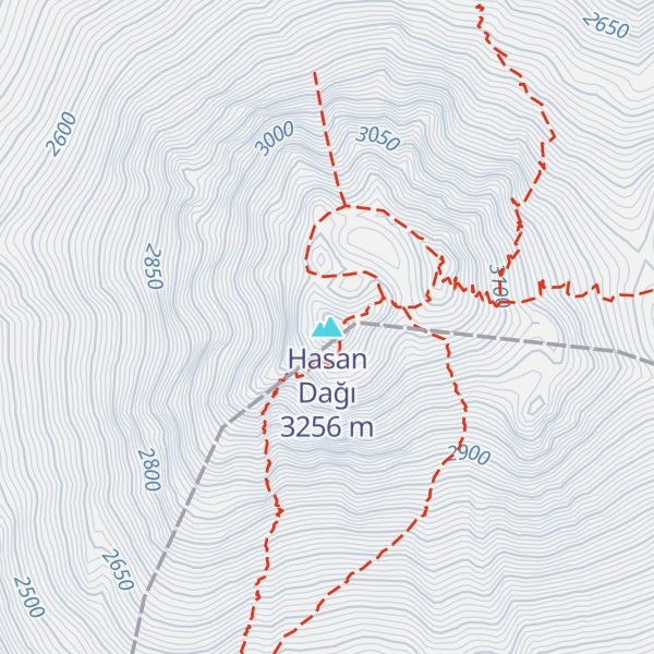 Map of Hasan Dağı