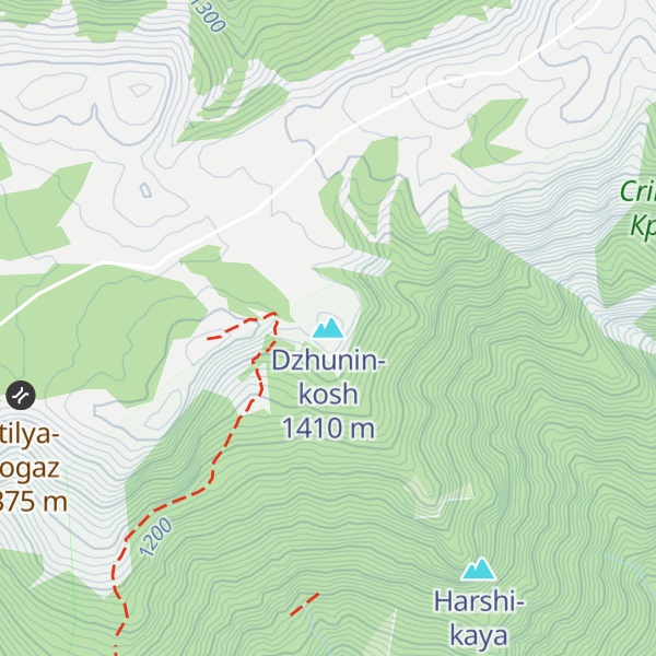 Map of Dzhunin-kosh