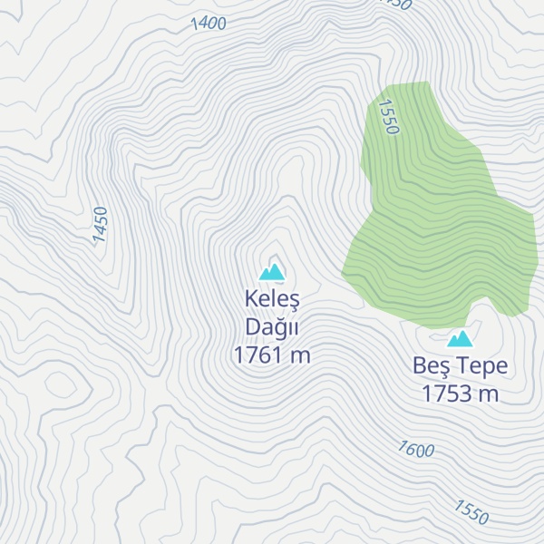 Map of Keleş Dağıı