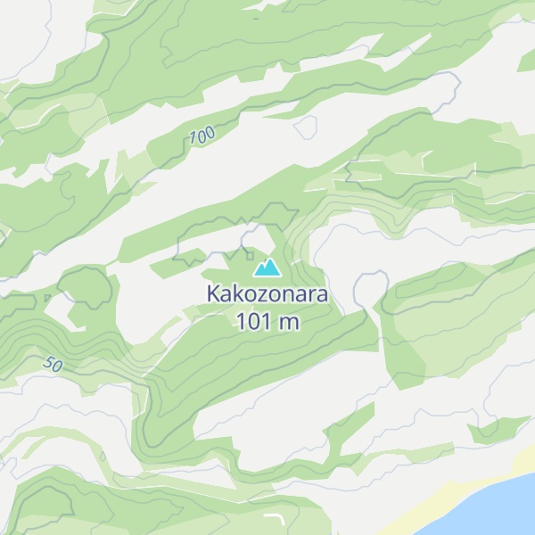 Map of Kakozonara