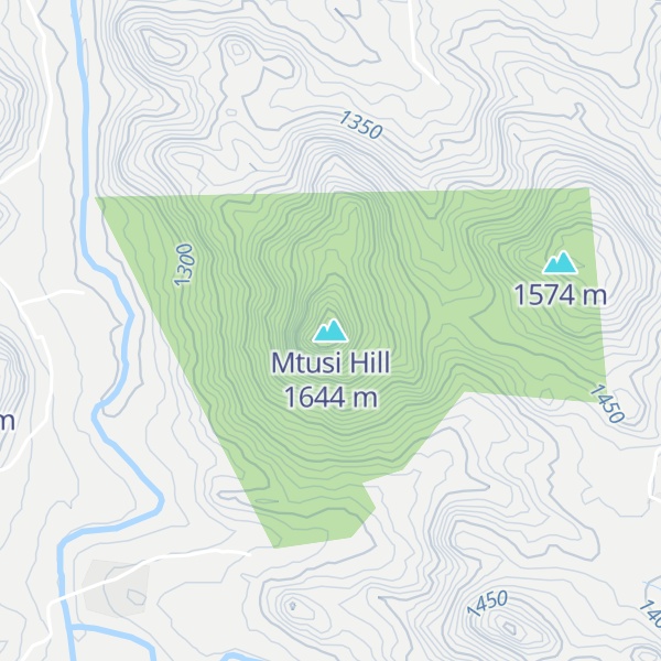 Map of Mtusi Hill