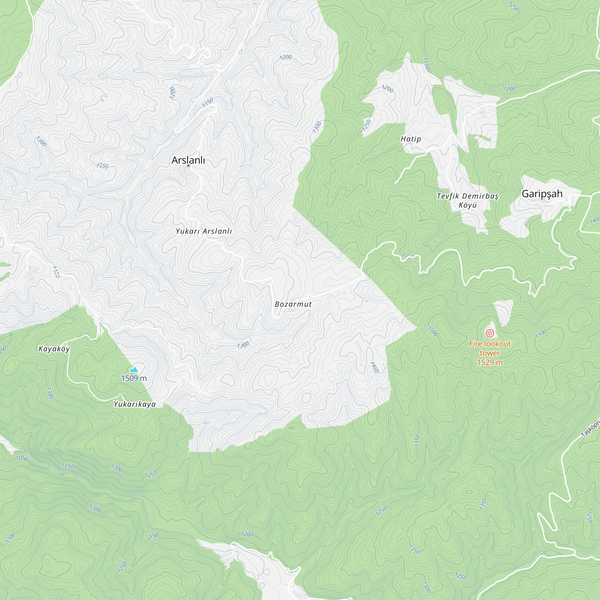 Türkücügil Evi map
