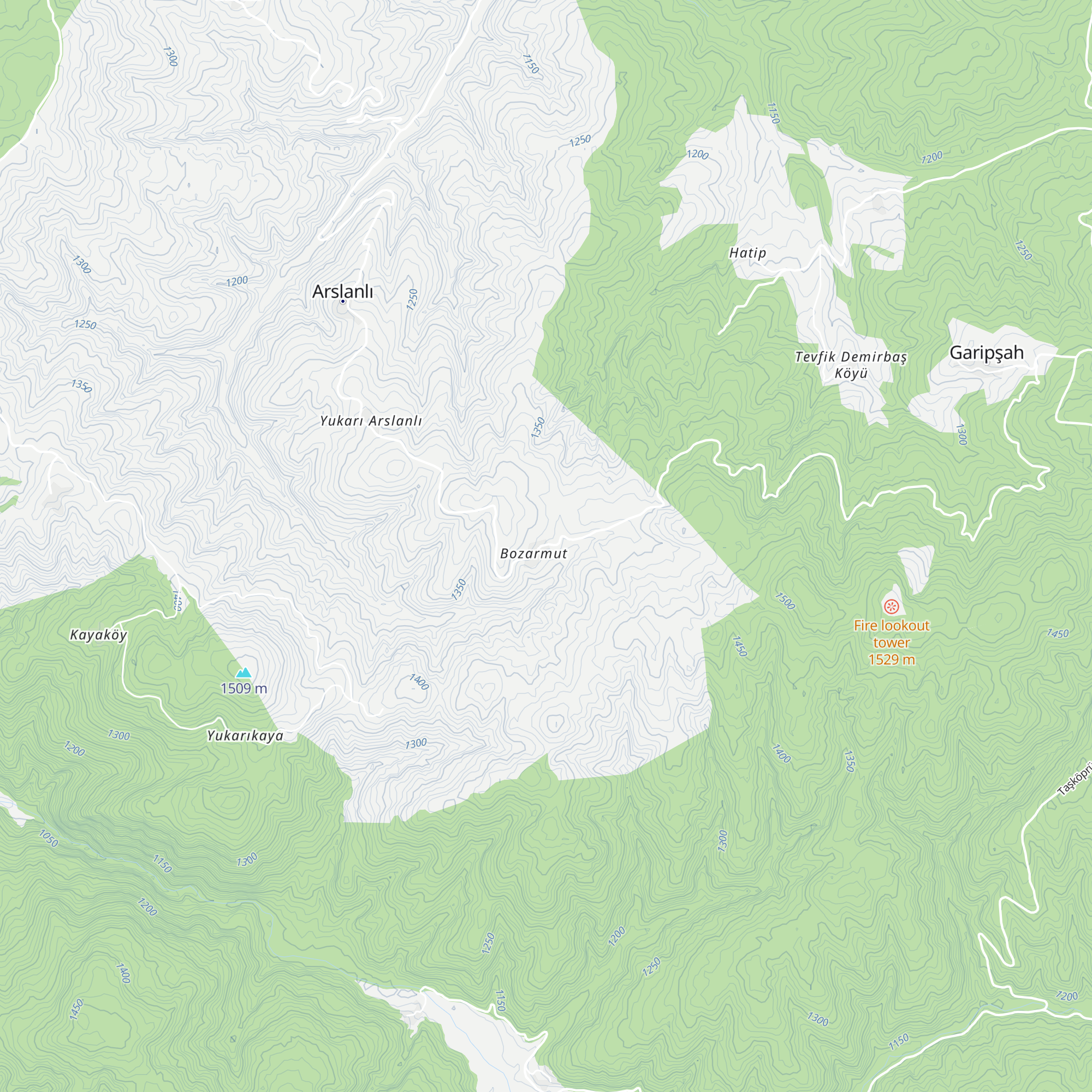 Türkücügil Evi map