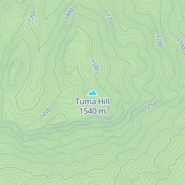 Map of Tuma Hill