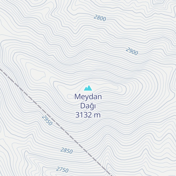 Map of Meydan Dağı