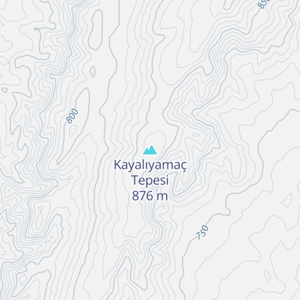 Map of Kayalıyamaç Tepesi