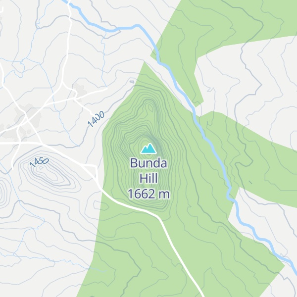 Map of Bunda Hill