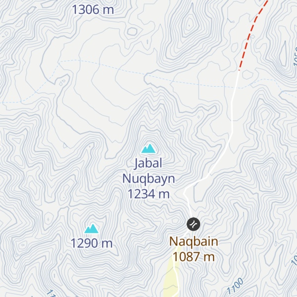 Map of Jabal Nuqbayn