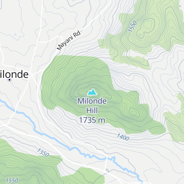 Map of Milonde Hill