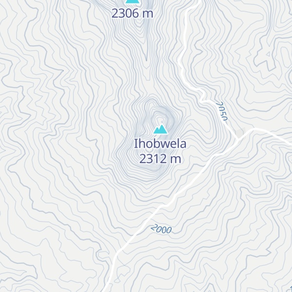Map of Hannah's Peak