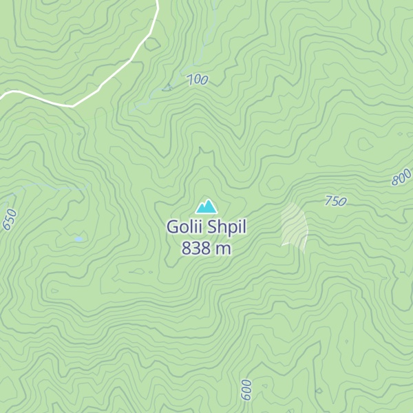 Map of Golii Shpil