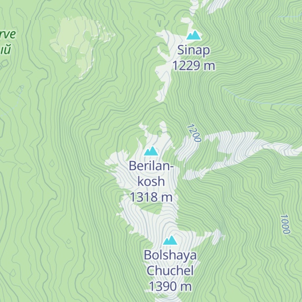 Map of Berilan-kosh