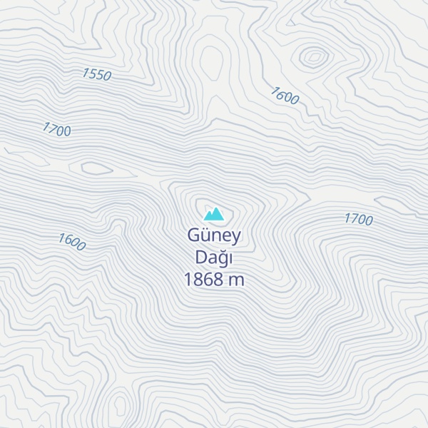 Map of Güney Dağı