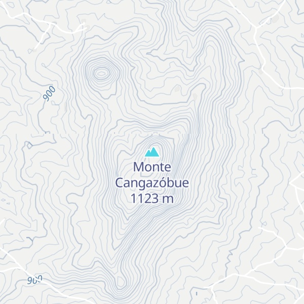Map of Monte Cangazóbue