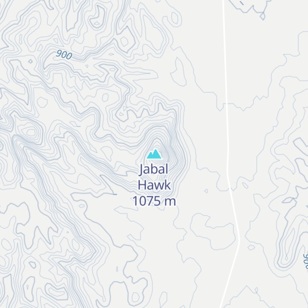 Map of Jabal Hawk
