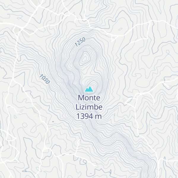 Map of Monte Lizimbe