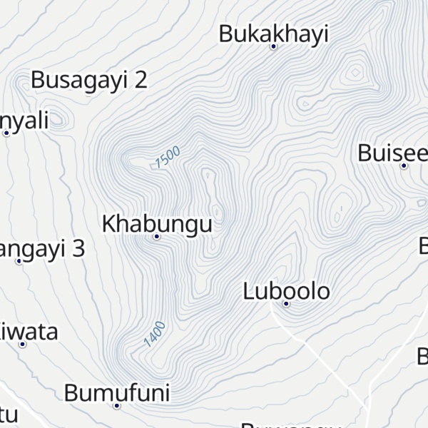 Map of Bukusu