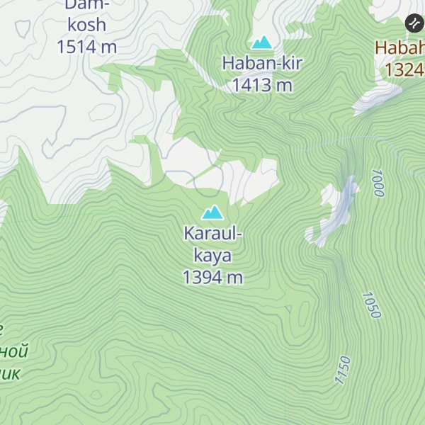 Map of Karaul-kaya