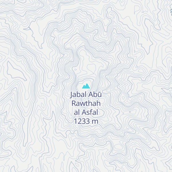 Map of Jabal Abū Rawthah al Asfal