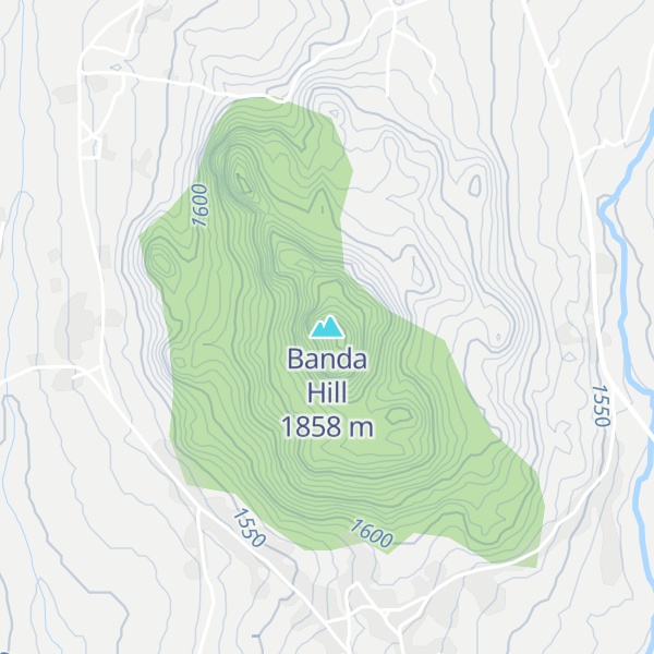 Map of Banda Hill
