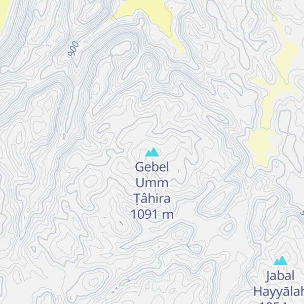 Map of Gebel Umm Ṭâhira