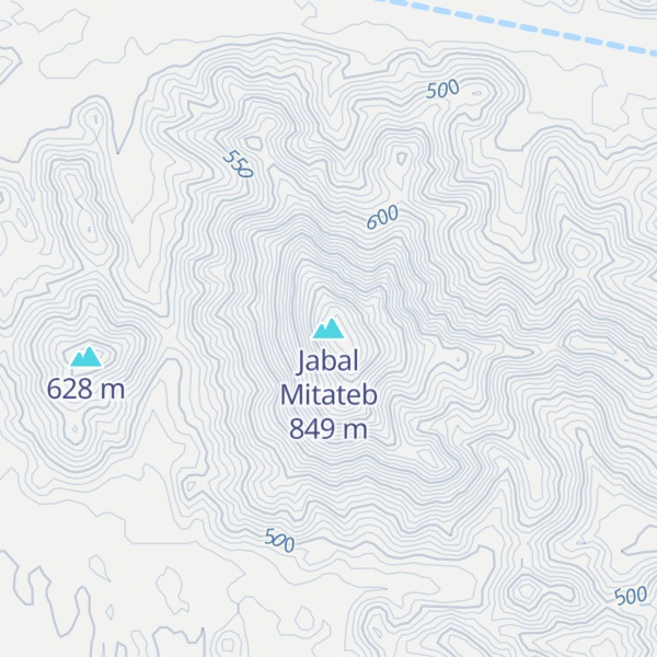 Map of Jabal Mitateb