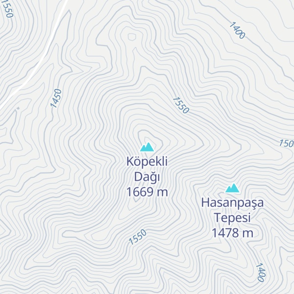 Map of Köpekli Dağı