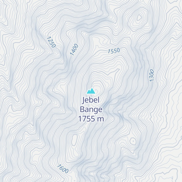 Map of Jebel Bange